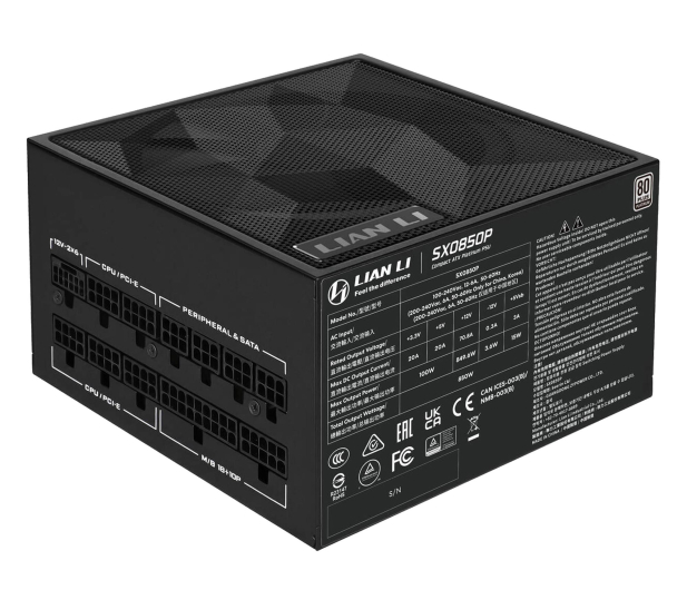 Lian Li SX Series 850W 80 Plus Platinum ATX 3.1 - 1476711 - zdjęcie 3